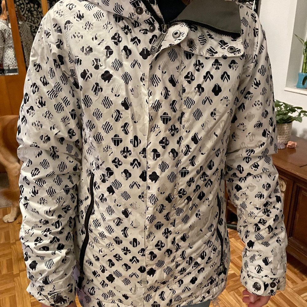 Burton Black and White Ski Jacket